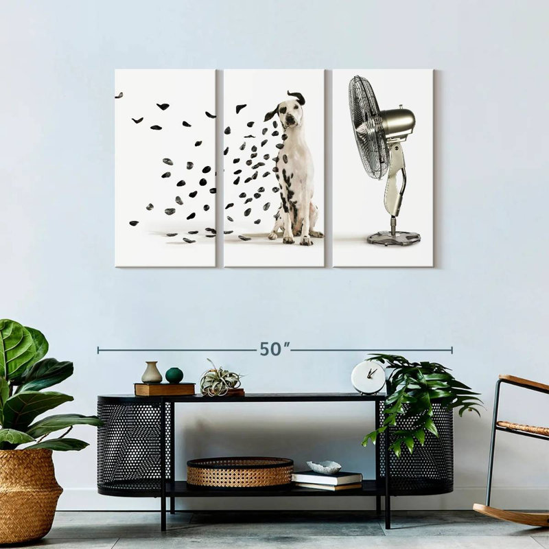 «Windblown Dalmatian Spots», reproduction d'art sur toile, H 28 po x l 45 po x P 1,25 po