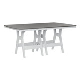 Berlin Gardens Harbor Regular Natural With White Base Rectangular Dining Table