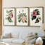 Mélange de fleurs roses I - impression encadrée sur mesure de qualité supérieure mate - 3 pièces-44061801-44061803