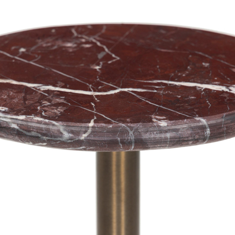 Reeves Marble End Table, Cordovan Marble
