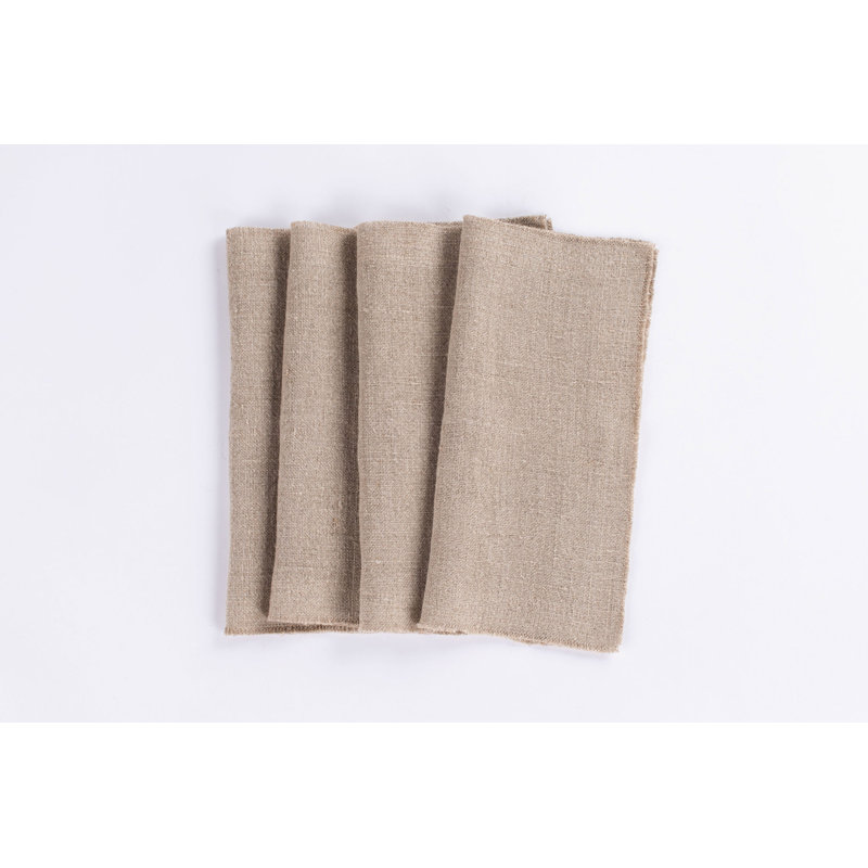 Raphael Linen Cokctail Napkins, Natural