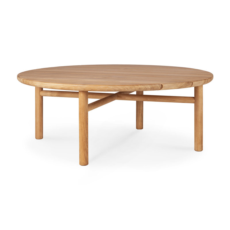 Quatro Outdoor Round Teak, 37.4" Diameter 