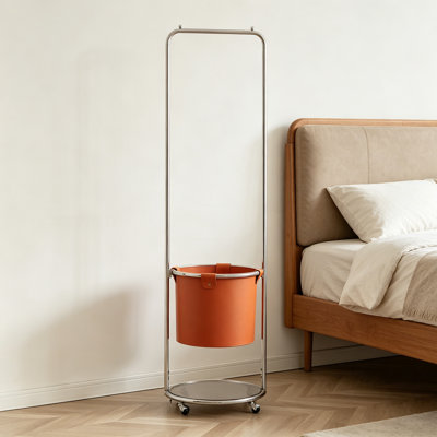 Modern Rolling Coat Rack Stand