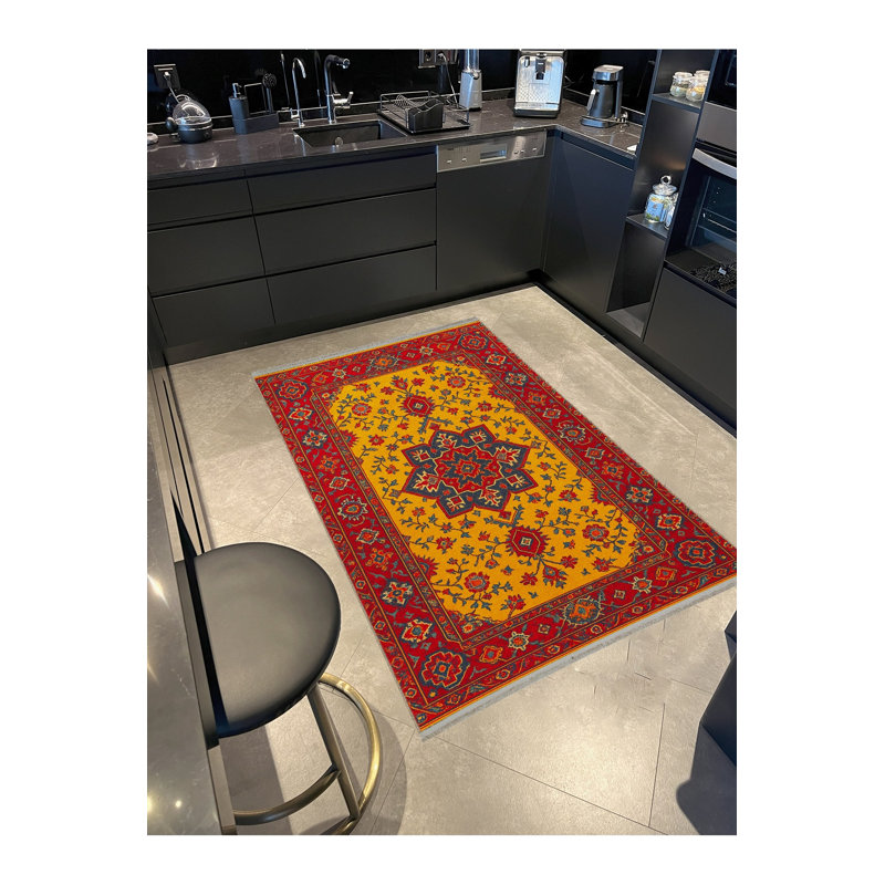 Tapis beige tissé Mosso, 6'7" x 9'10"