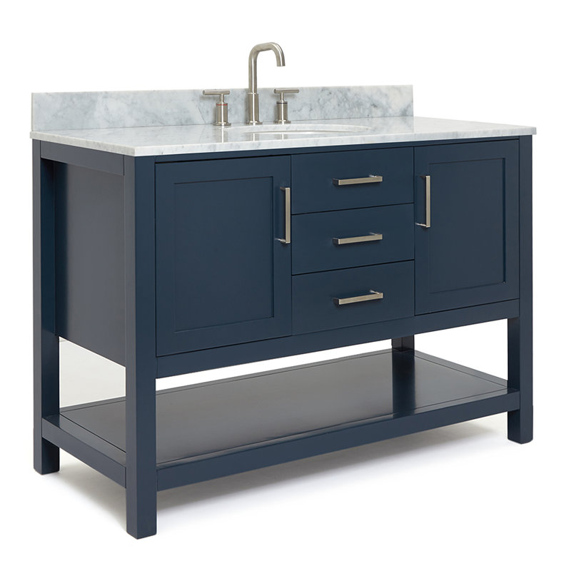 Bayhill 49'' W Single Vanity, Midnight Blue