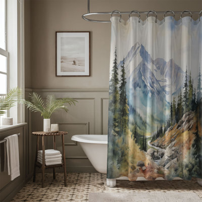 Scenic Mountain Art - 1 Piece Standard Shower Curtain