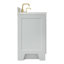 Ensemble de meuble-lavabo simple 67 po en bois massif gris Frawley avec plateau en marbre de Carrare 1,5 po-1986700562-1961231997