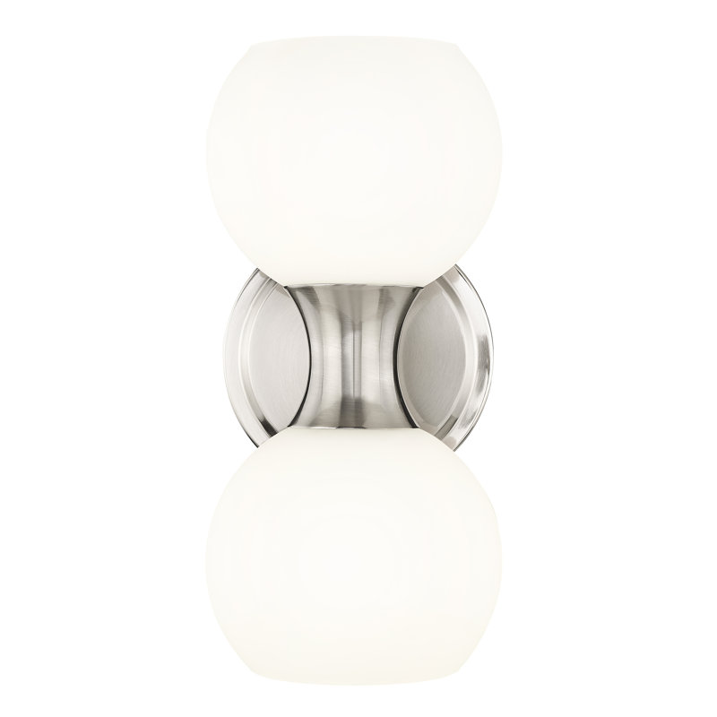 Steel Wallchiere, Brushed Nickel