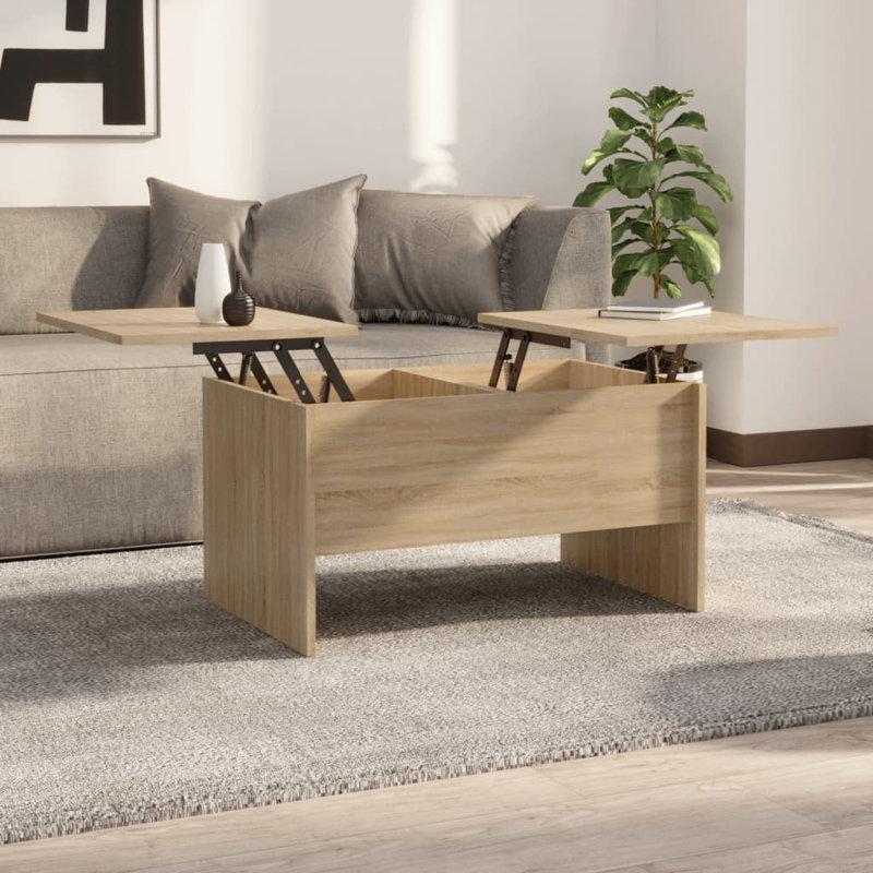 Husai Coffee Table 80x50x42,5 cm Engineered Wood, Sonoma Oak