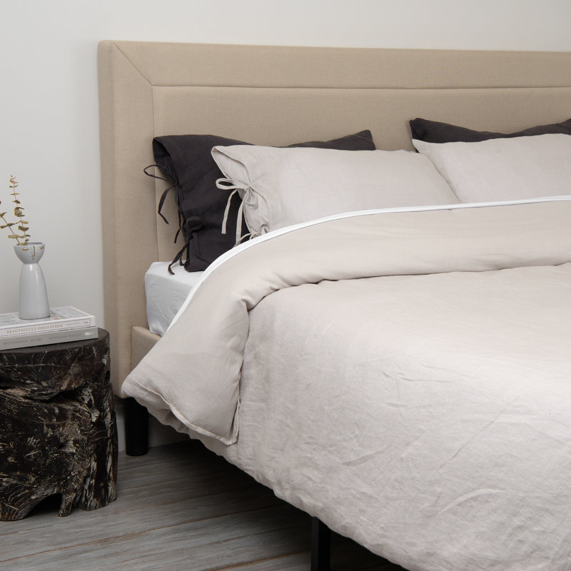 Ginesta Modern & Contemporary Duvet Cover, Light Gray, Twin Duvet Cover + 1 Standard Sham