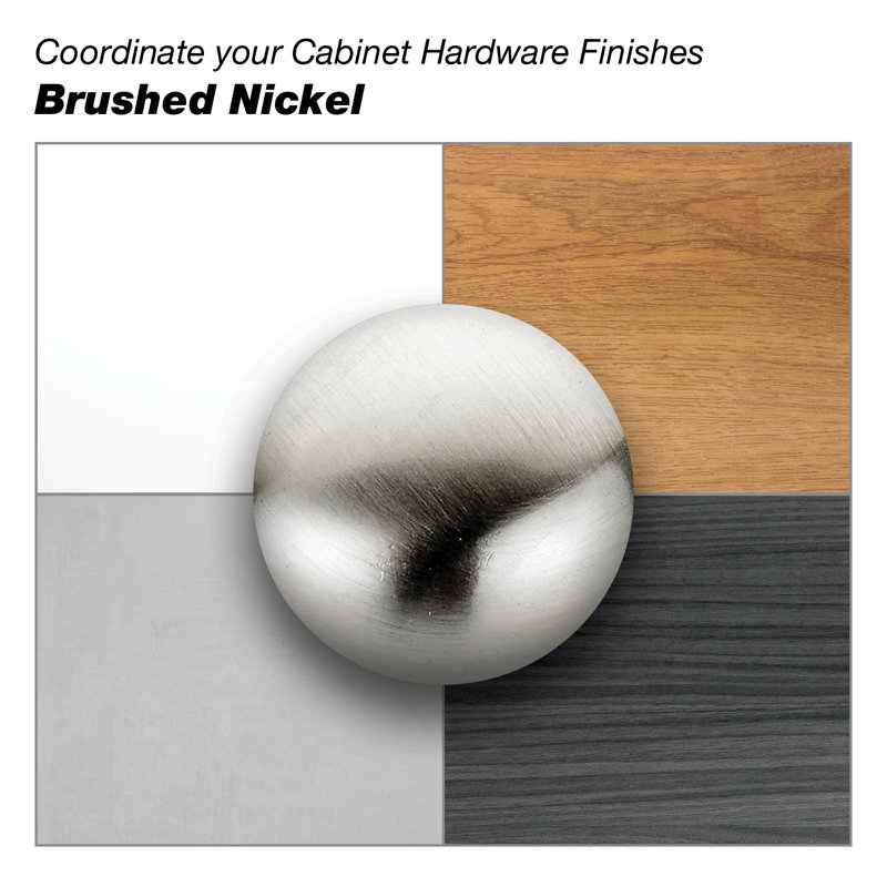 Expression Rectangle Knob, Brushed Nickel