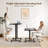 Electric Height Adjustable Standing Desk With 4 Lockable Casters-1234147535-1234147534