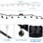21'' 8 -Light Swing Arm Track Track Kit with Dimmable and Adjustable Head-73150330