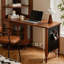 Bureau rectangulaire en bois massif noyer-748333995