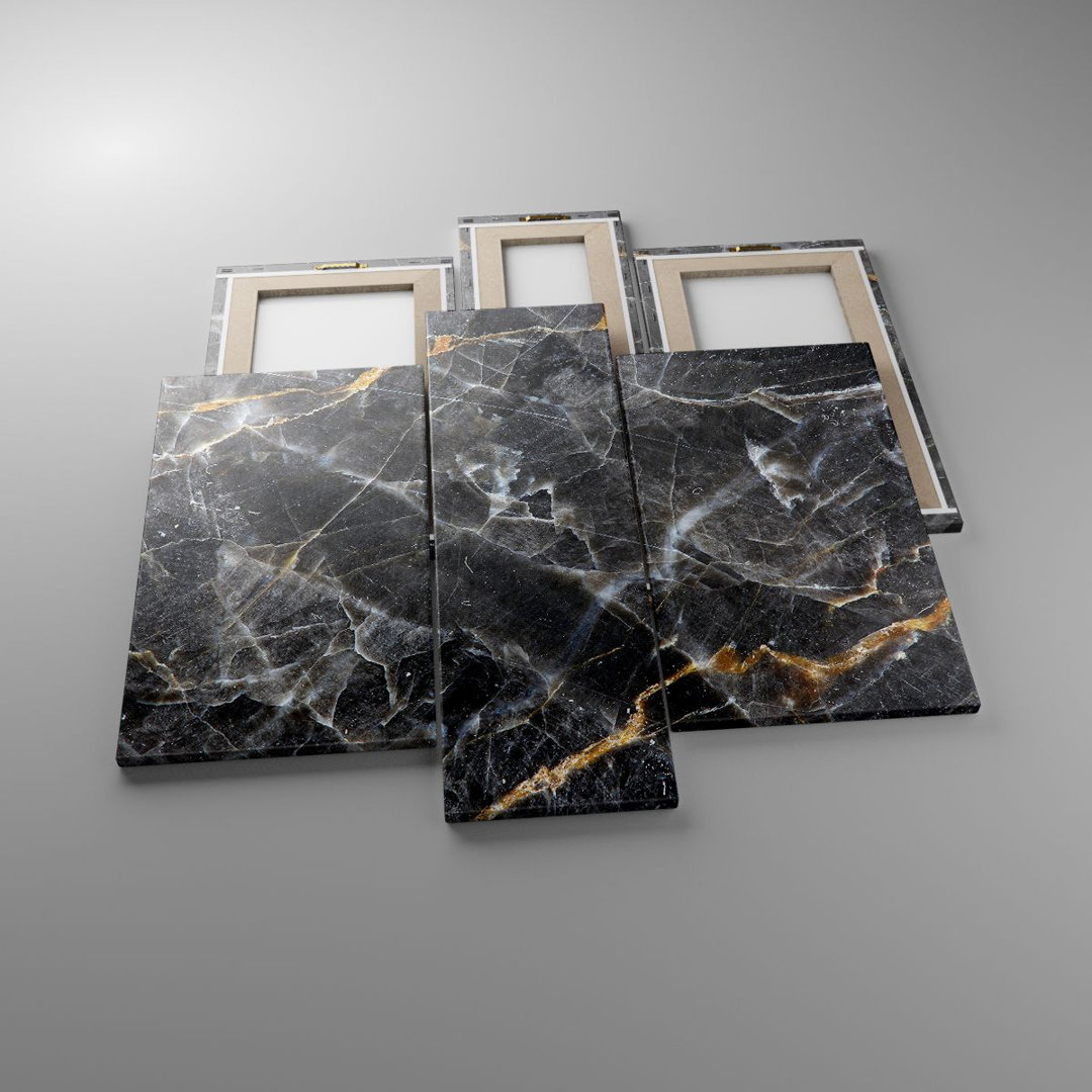 3-tlg. Leinwandbilder-Set Marble Stone