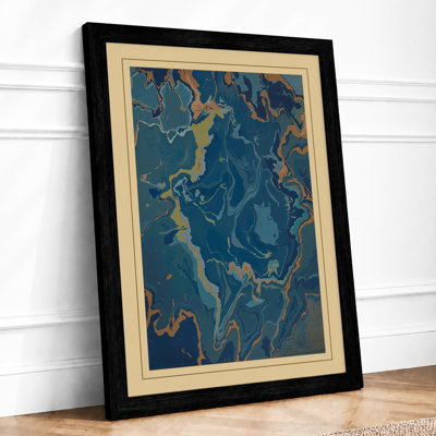 Topographical Passages Vintage - Print