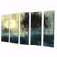 Hiver gris, blanc, clair de lune, arbre II - ensemble d'art sur toile fées-882289383