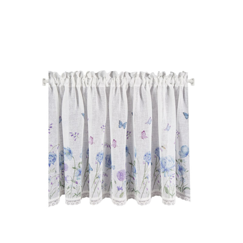 Nene Slot Top Sheer Single Curtain, 150cm W x 60cm L