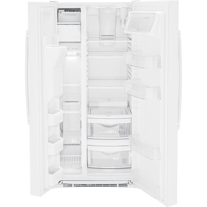 33" Side By Side 23 cu. ft. Refrigerator, White