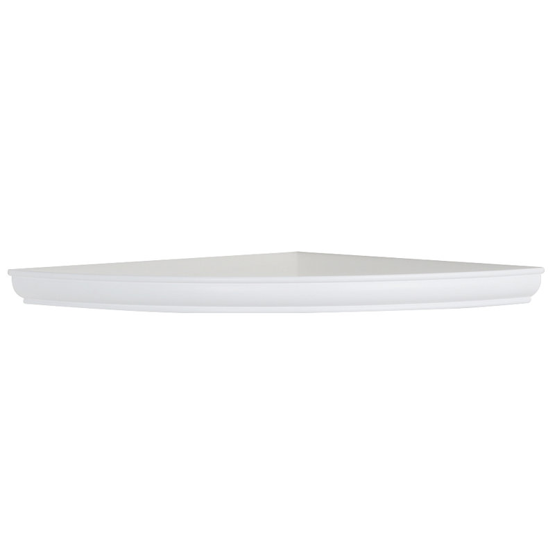 Arshawn Corner Shelf, 1.75" H x 18" W x 18'' D, White