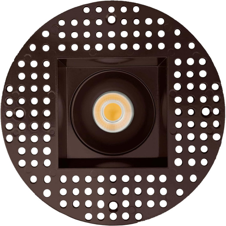 Perlglow 3" Trimless Square Bronze 9W 850 Lumens 5CCT Recessed Light