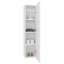 Une armoire de salle de bain murale à une porte de 43 pouces avec 3 tablettes de rangement verticales pour la lessive de chambre à coucher Design moderne Facile à installer