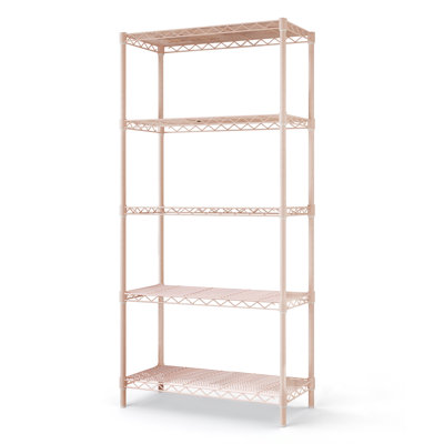 5 Tier Storage Rack Wire Shelving Unit Storage Shelves Black