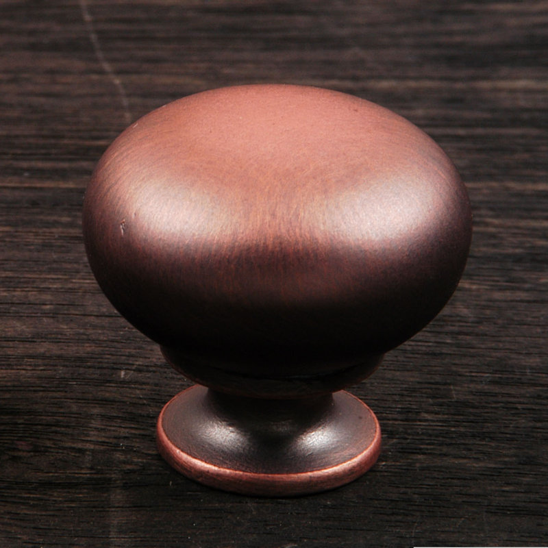 CK Series 1 1/4" Diameter Mushroom Knob, Distressed Copper, 1.25" H x 1.25" W x 1.19" D