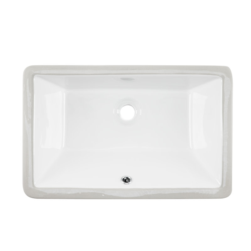 Cahaba 13.38'' Rectangular Bathroom Sink, White