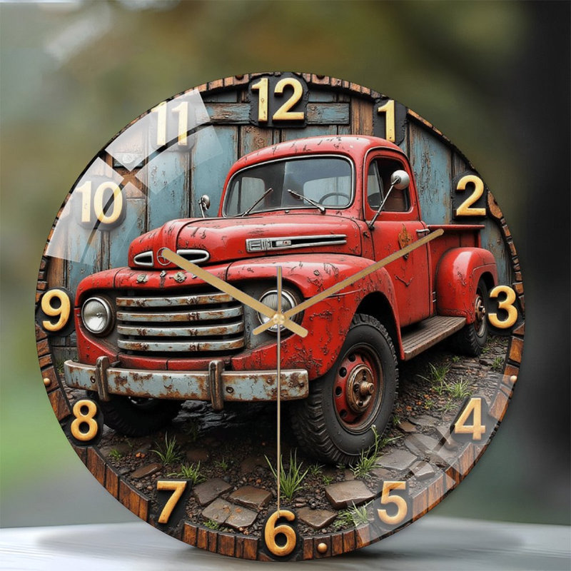 Horloge murale rétro 12 po