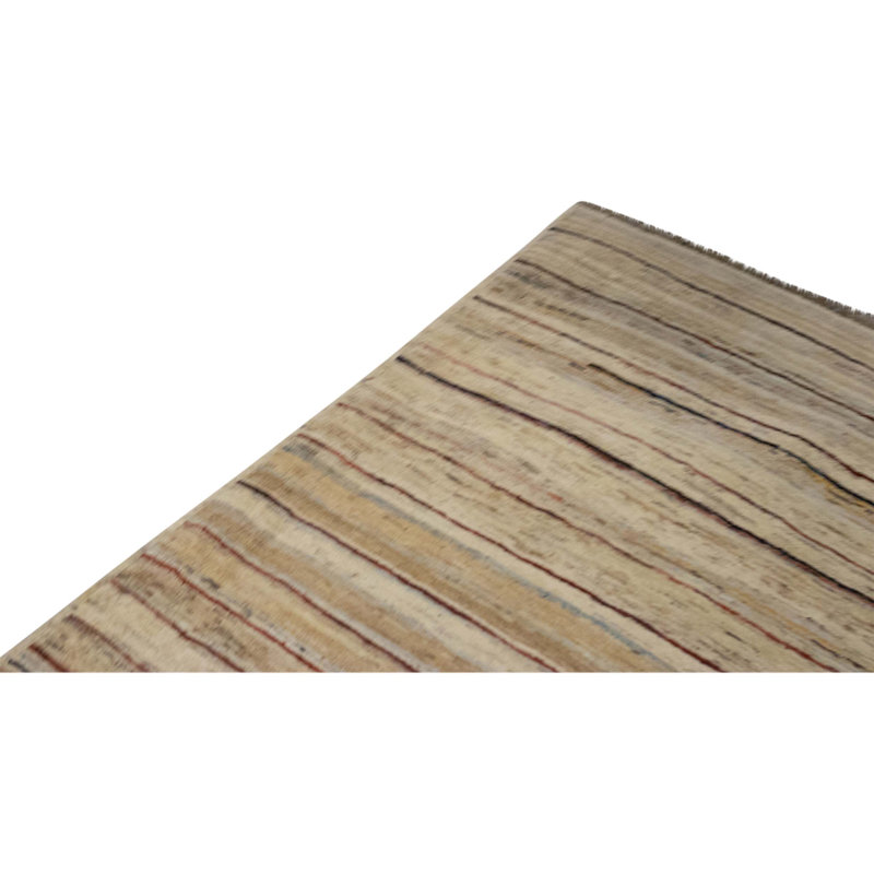 Hand Knotted Wool Area Rug in Multi