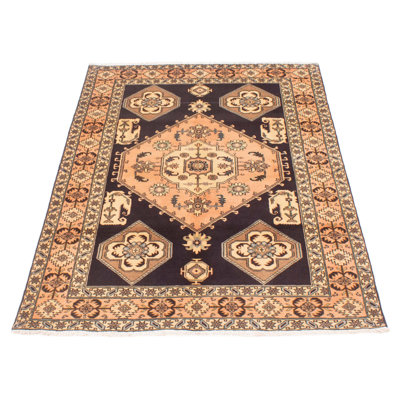 One-of-a-Kind 4'5" X 6'9" 1990s Wool Area Rug in