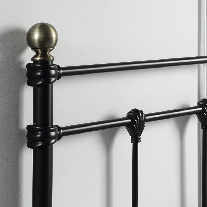 BAYFORD Metal Bed, Kingsize (5'), Black