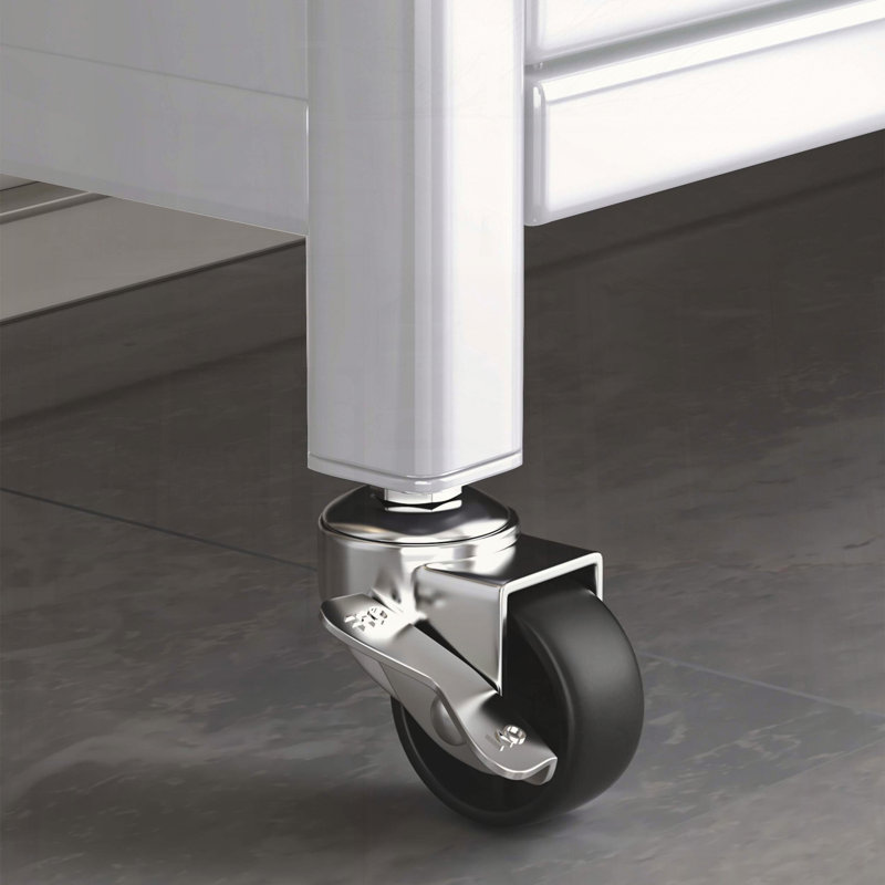 Grand support de boulanger de cuisine avec armoire à porte rabattable et panneau perforé
