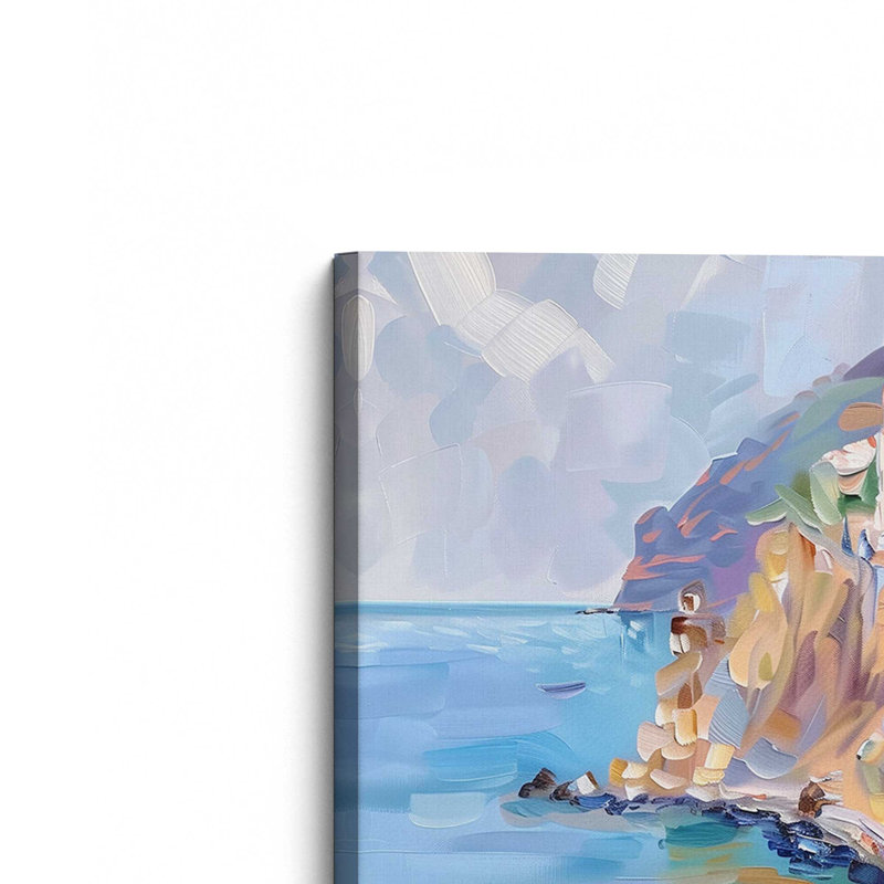 Côte pastel Amalfi II, H 18 po x l 12 po, Toile tendue, Ne s’applique pas