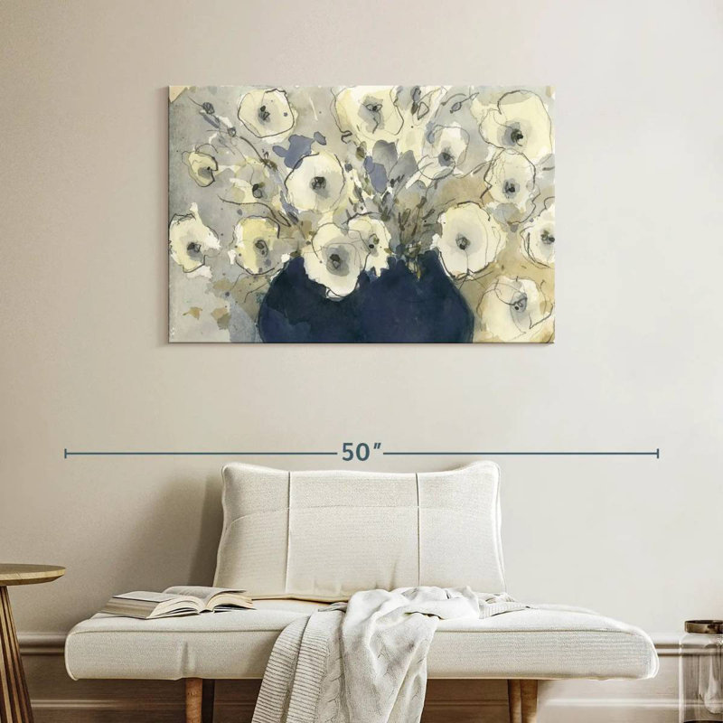 Étude Harnek White Blossom I, H 26 po x l 39 po