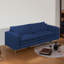 Canapé-lit très grand convertible 3-en-1 Syrova - conception modulaire avec accoudoirs larges et tissu en peluche-361998286