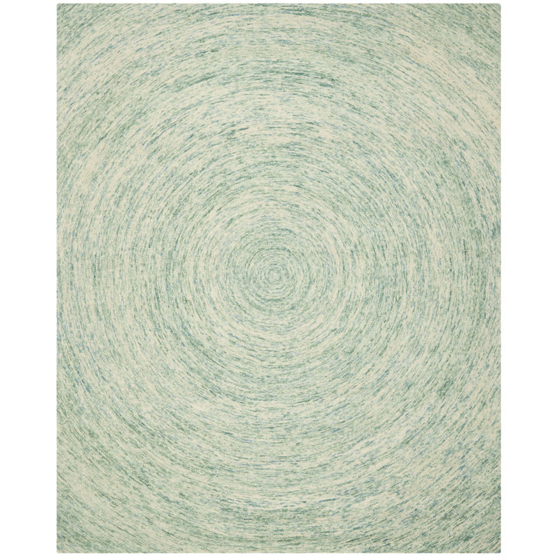 Tapis en laine touffeté à la main Ikat, Rectangle 2 pi x 3 pi