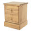 Pursley 4-Piece Bedroom Set, Waxed Solid Pine - Wardrobe, Chest of Drawers & 2 Bedsides