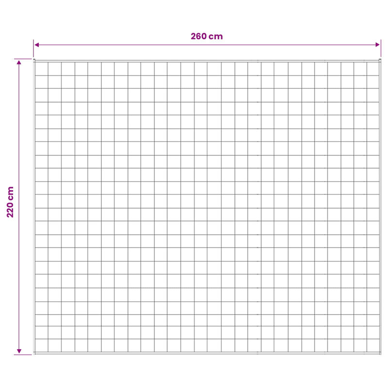 Throw Blanket, 220cm W x 260cm L, White