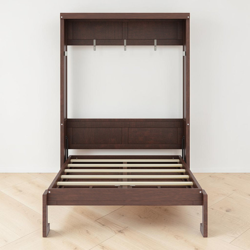 Lit escamotable, conception escamotable peu encombrante, bois, style panneau de style shaker, maison de campagne moderne, pièce multifonctionnelle