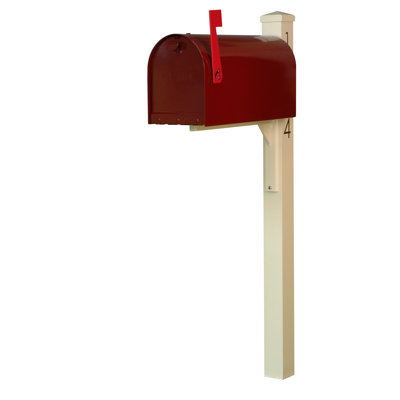 Boîte aux lettres montée sur poteau Rigby