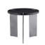Table basse ronde en bois de chêne noir et pieds en métal noir-482367948-482367951