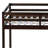 Full Wood Loft Bed With Ladder, Espresso-176708877-177008301