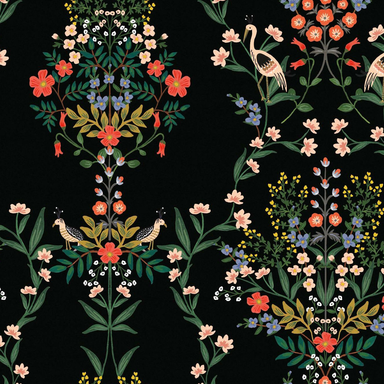 Luxembourg Self-Adhesive Wallpaper, Black