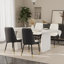 Ensemble de table de salle à manger rectangulaire moderne avec chaise en faux longe-1828087871-1828087874-1828087868