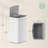 13.2 Gallon Steel Motion Sensor Odor Resistant Trash Can with 15 trash bags-98350499