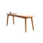 Banc de table en bois de chêne naturel pour salle à manger