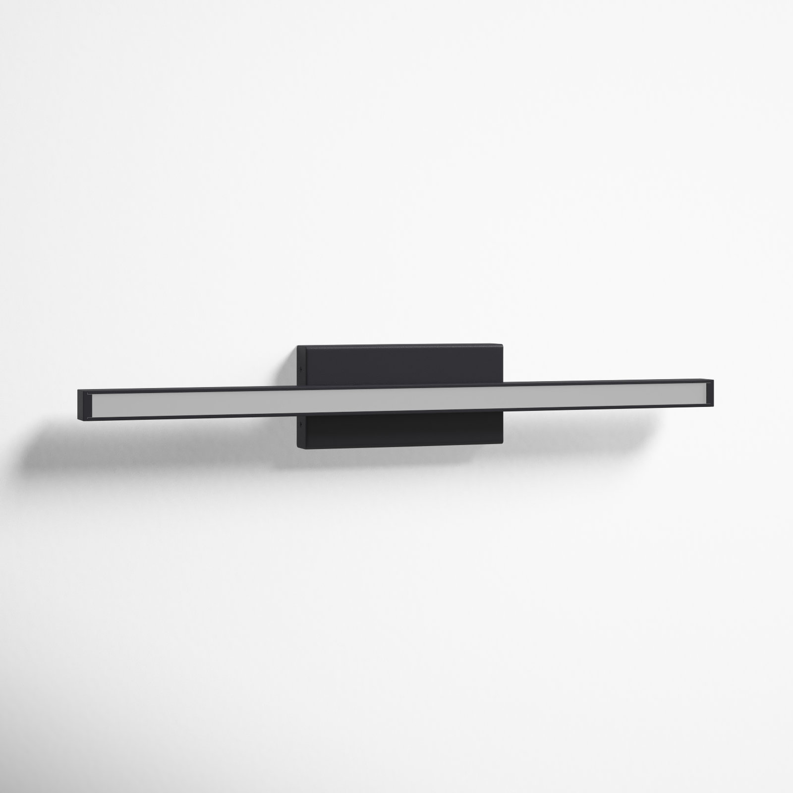 Rochelle Single Light Dimmable Flush Mount Sconce, 2.75" H x 1.63" W x 18" D, Black