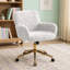 Chaise de bureau moderne en velours avec pivot-876859075